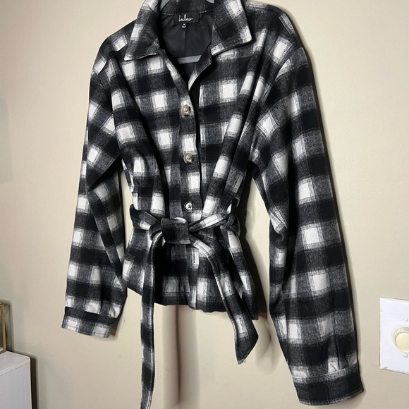 Lulus misty days plaid jacket - Picture 4 of 10